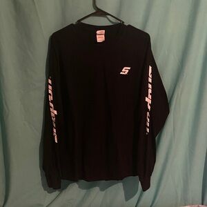 Snap-On Tools Black Long Sleeve Shirt with White Logo Large Lg L men’s